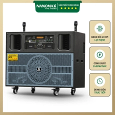 Loa Kéo Điện Nanomax Pro-703 Bass Đôi 40cm 2400w