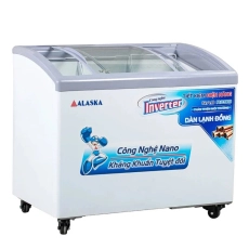 Tủ Đông Kính Cong Alaska inverter KC-210CI 210 lít