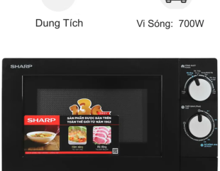 Lò vi sóng Sharp R-208VN-WS 20 lít