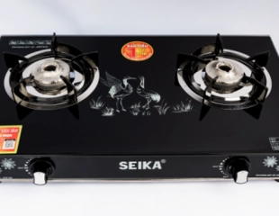 Bếp Gas Đôi Mặt Kính Seika (Sen Inox) SKB606