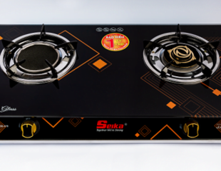 Bếp Gas Đôi Mặt Kính Seika (2 Đầu Đốt) SKB419