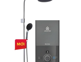 Máy Nước Nóng Ariston Aures Premium+ 4.5P RS Sen Cây Trực Tiếp Có Bơm