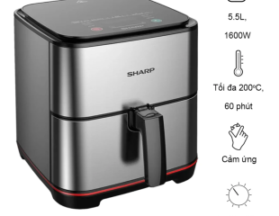 Nồi chiên không dầu Sharp KF-AF70EV-ST 7 lít
