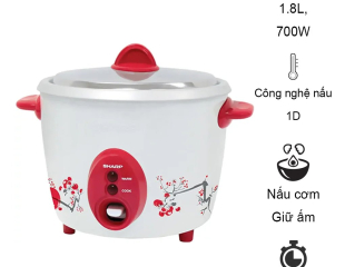 Nồi cơm điện Sharp 1.8 lít KSH-D18V