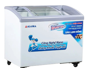Tủ Đông Kính Cong Alaska inverter KC-210CI 210 lít