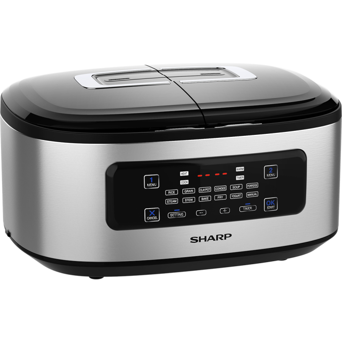 Nồi cơm 2 ngăn đa năng Sharp 1.8 lít KN-TC50VN-SL