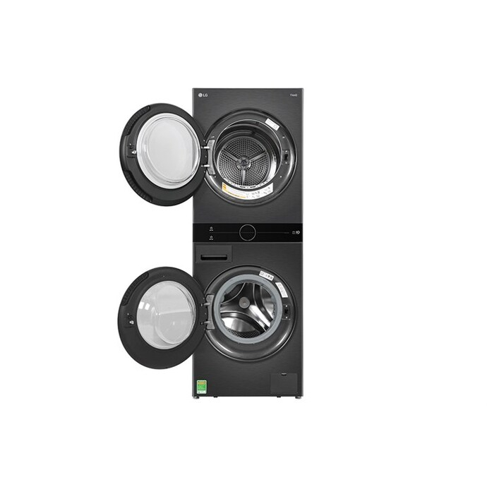 Tháp giặt sấy LG WashTower Inverter giặt 14 kg - sấy 10 kg WT1410NHB