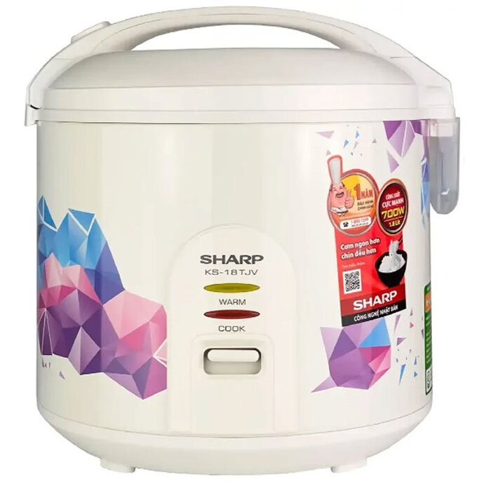 Nồi cơm nắp gài Sharp 1.8 lít KS-18TJV