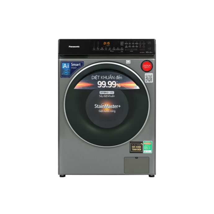 Máy giặt sấy Panasonic Inverter 10 kg NA-S106FC1LV