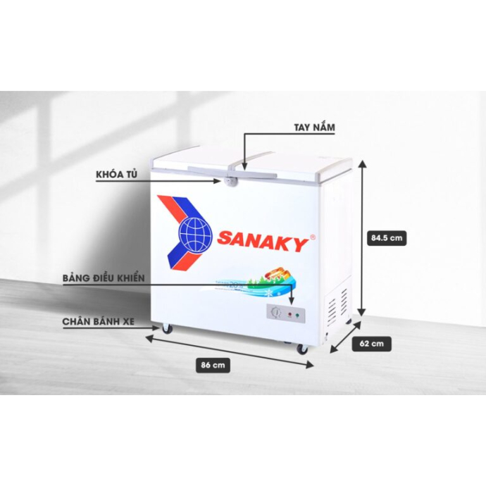 Tủ đông Sanaky 175 lít VH-2299A1